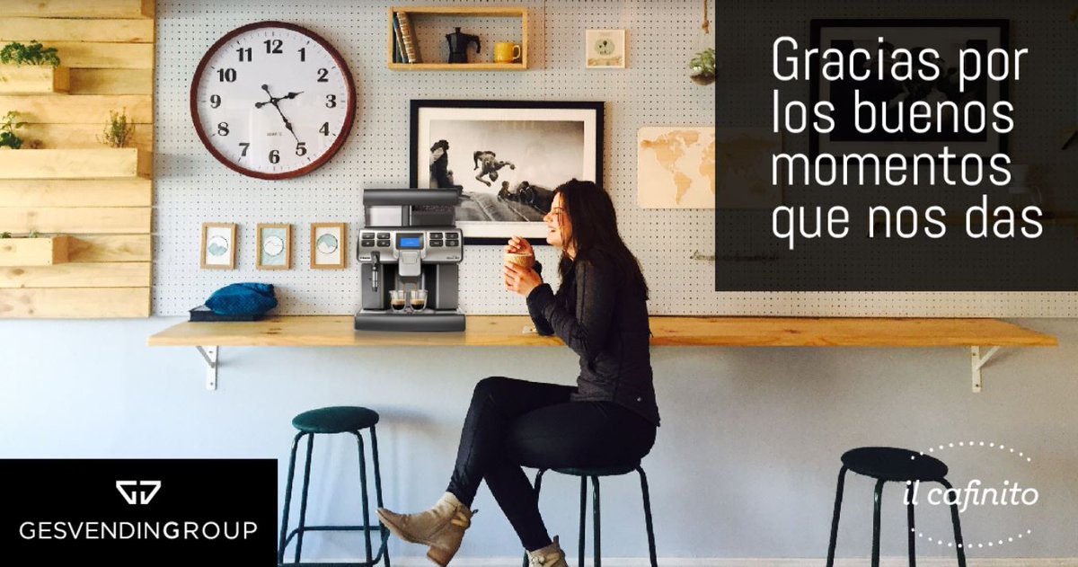 gesvendingroup's tweet photo. Os presentamos los must que no deben faltar en tu empresa 🥇👬☕: compañerismo, buen ambiente y tu máquina de café Gesvending con café Il Cafinito. #gesvending #maquinasdevending #ilcafinito #cafe #vendingmachine #pymes #empresa #vendingValencia #vendingCastellón #work https://t.co/dfN5LDL0nk