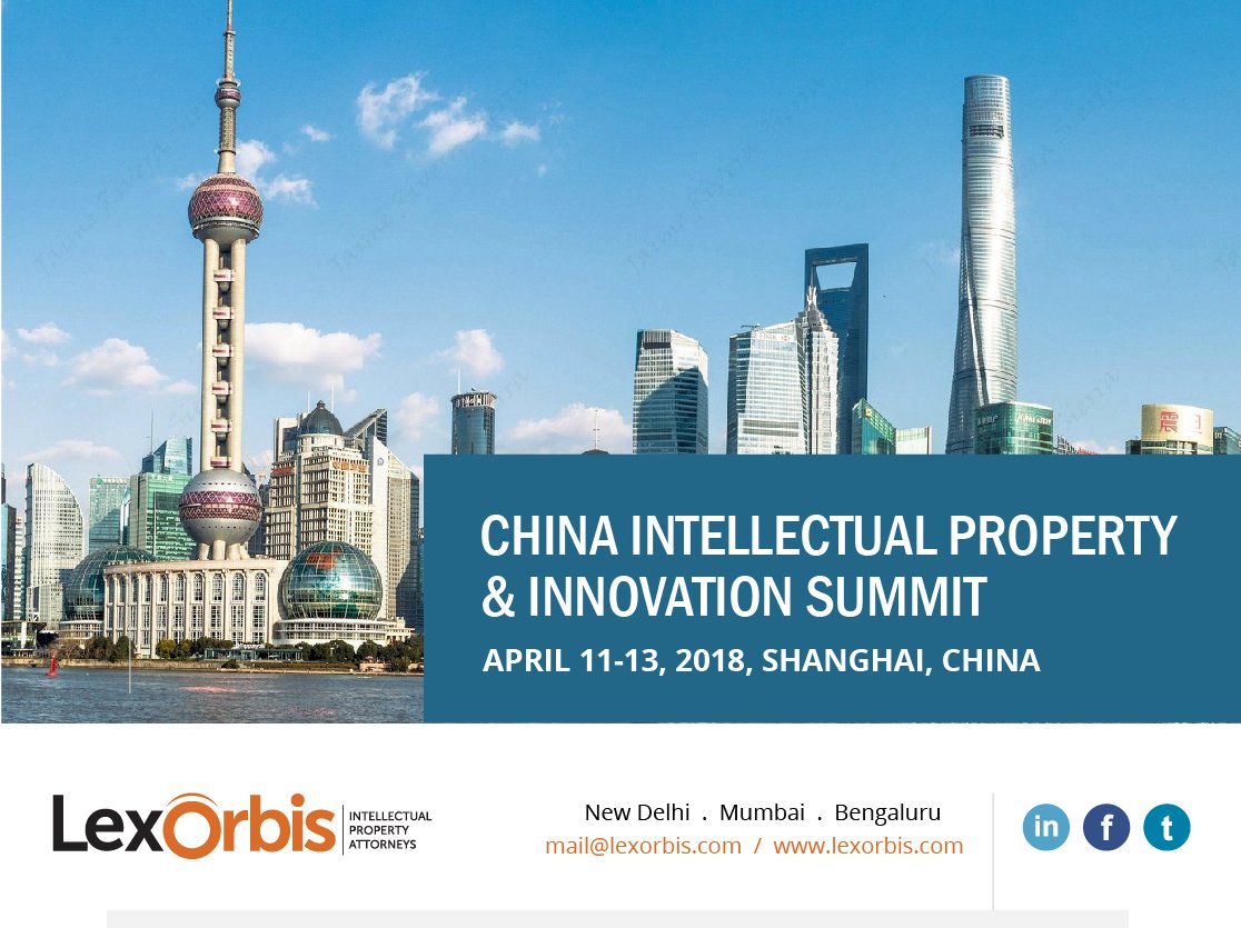 LexOrbisIP's tweet photo. Meet us at CIPIS 2018
#China #Intellectualproperty #Innovation #CIPIS #LexOrbis https://t.co/dYnSOtxGIi