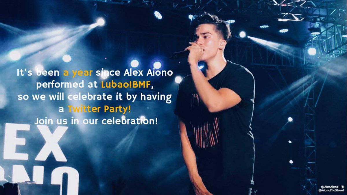 AlexAiono_PH's tweet photo. 1 YEAR AGO, Alex went to the Philippines to perform at #LubaoIBMF2017 Because of the intense support we gave him, he came back this year for a 3 day mall tour!

In collab w @AIONOFILOSTREET we bring you a twitter party to celebrate 1 year since then❤

#AionoLIBMFVersary (tag us) https://t.co/1Th3KMPmMz