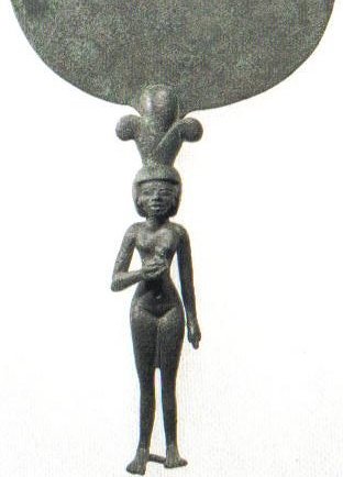 KemetVirtual's tweet photo. [a] A Kemet Queen holding a lotus flower; [b] Goddess Hathor/Het-heru carved on a mirror handle [c] Guests from the Nubian/Ta-sety region, (c. 1411 BC), wearing their distinctive ear hoops. https://t.co/4E5P8O3RRs