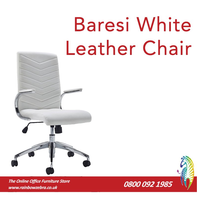 Rainbow_Zebras's tweet photo. This fresh &amp; modern looking white leather chair is perfect for 8-hour usage with its tilt function, generously cushioned seat &amp;| it comes with next day delivery to ensure you are set up as quickly as possible. #officefurniture #officechair
Find out more: https://t.co/B4fM9Vr7VF https://t.co/oq8j1LwOTc