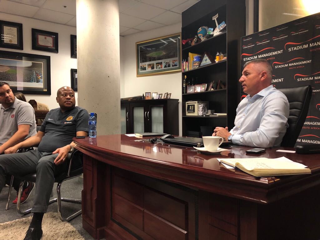 nirusha1415's tweet photo. Jacques Grobbelaar CEO Stadium Management SA is taking the strategic meeting through the risk assessment and GAP analysis in preparation for match day. https://t.co/0EqYy7bgWb