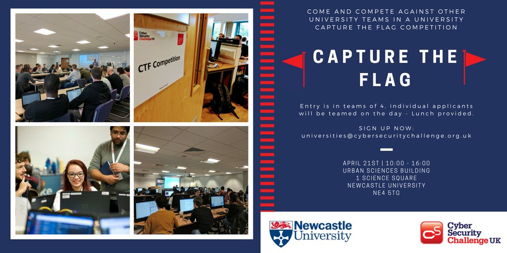 2 days to go until our next university #CTF! If you haven't, sign up now for free and don't miss out! cybersecuritychallenge.org.uk/news-events/ca…