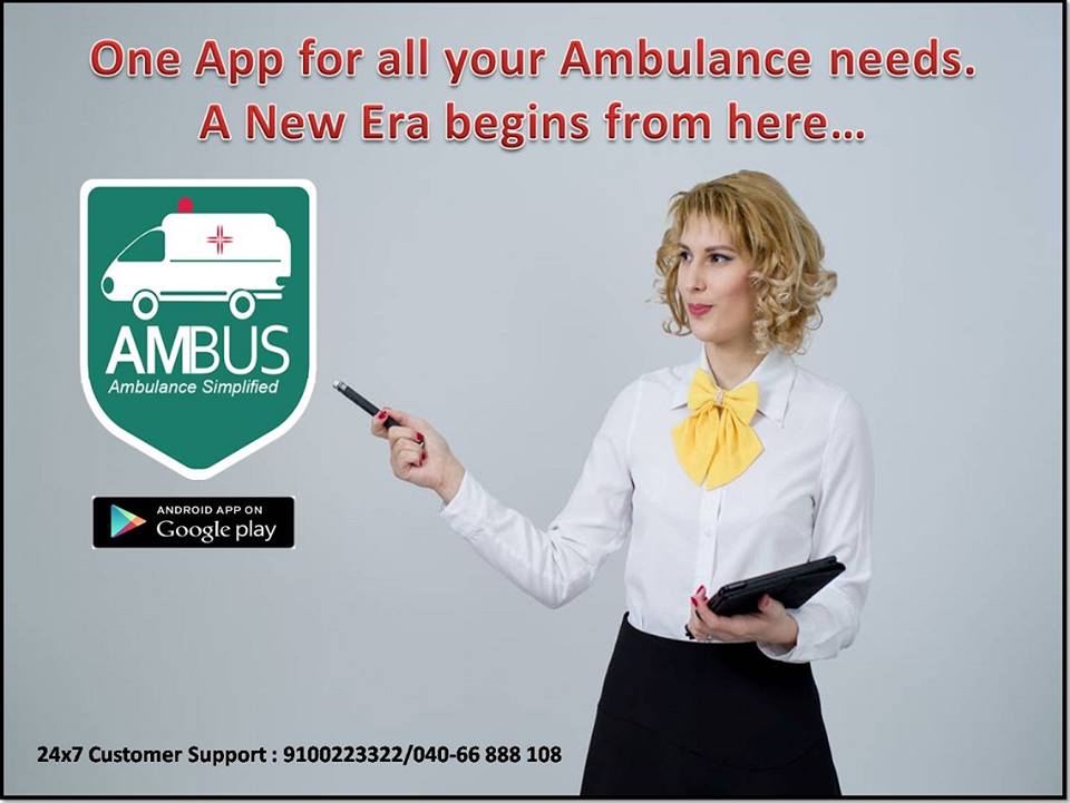 Now booking ambulance in Hyderabad is easy and affordable.

Just download Ambus - India's only exclusive online ambulance booking app.

 ambus.in

 #ambus #Hyderabad #India
