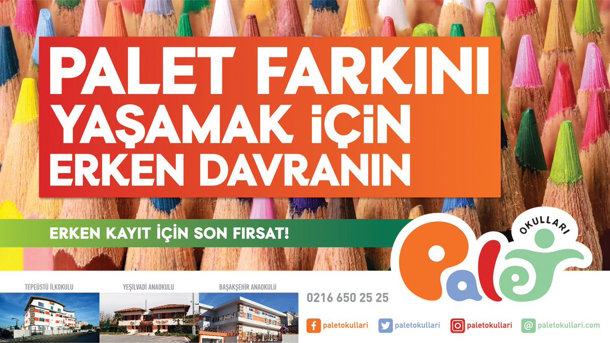 PaletOkullari's tweet photo. Sınırlı kontenjanlardan faydalanmak için davetlimizsiniz. #paletfarkınıyasamak #palet #paletokullari #montessorilanguage #montessorimath #montessori #paletmontessori #basaksehir #umraniye #uskudar #atakent #cekmekoy #okul #ozelokul #kolej #kres #anaokulu #montessoriokulu https://t.co/ZIpeGx1vSU