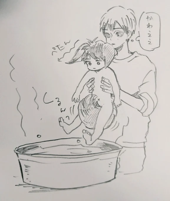 風呂に入れられそうなサムキツネ 