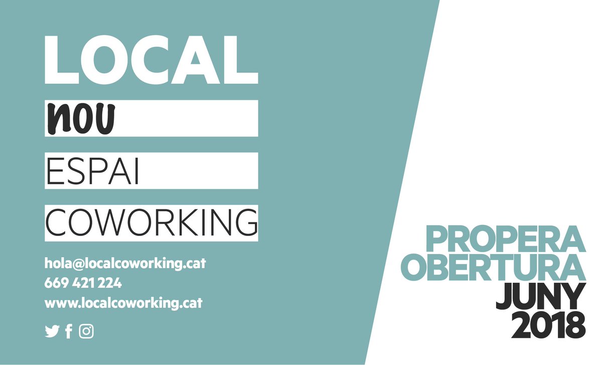 localcoworking's tweet photo. 📢 Vilatanes i vilatans de Guissona, Els Plans de Sió, Torrefeta i Florejacs, Massoteres, Tarroja, Sant Guim de la Plana, Sanaüja, Sant Ramon, Torà, Biosca, Ivorra i tota la resta que pugueu estar interessats: a #LOCAL #COWORKING OBRIM PORTES EL PROPER MES JUNY! https://t.co/Ia2kQ4zk9n