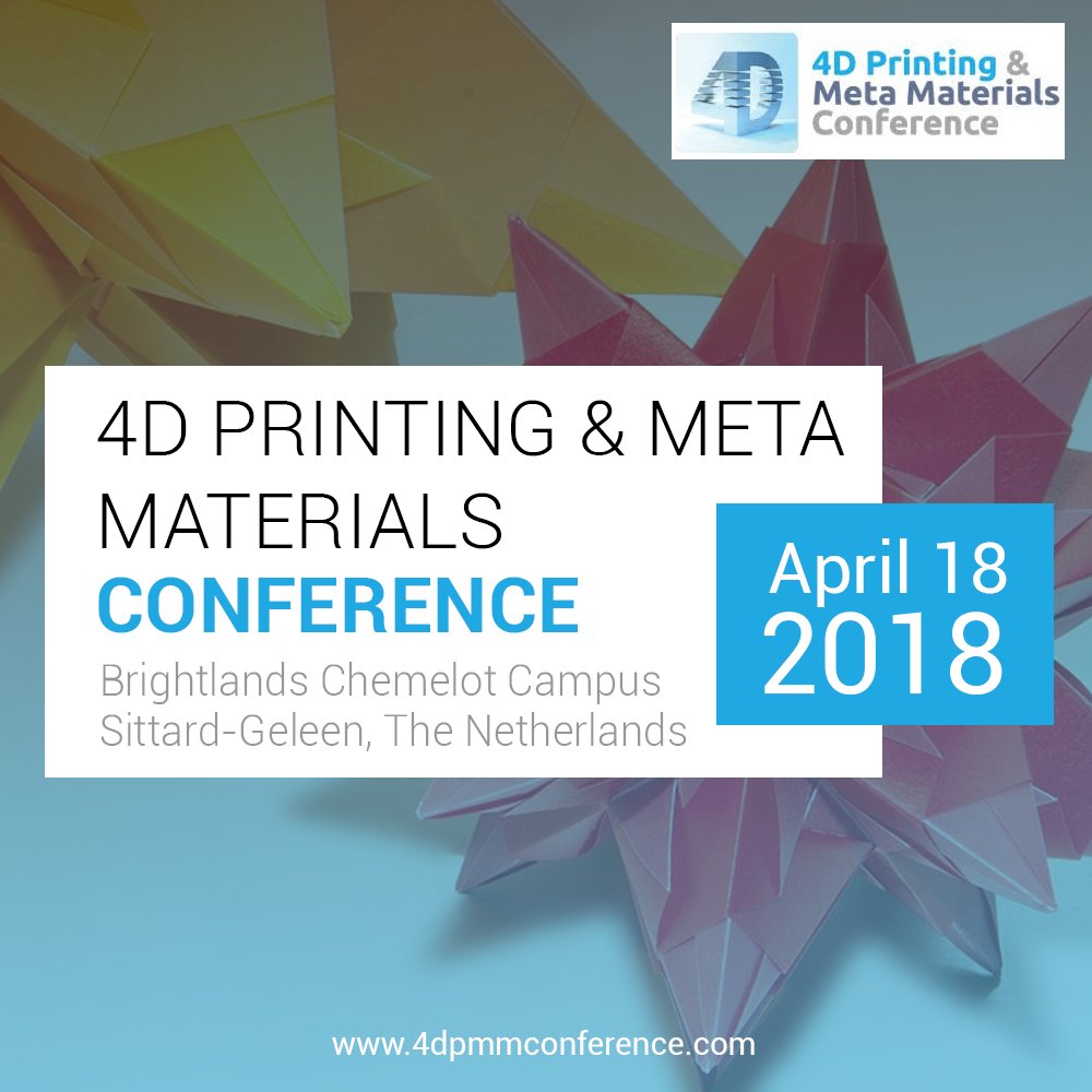 3DPmaterial's tweet image. In 1 week 3D Printing Materials Conference starts at Brightlands Chemelot Campus in Geleen. Join us! #3DPMaterials2018 #3DPrinting #3DDesign #material #printingmaterials #multimaterial #polymer #4Dprinting
3dprintingmaterialsconference.com/program/