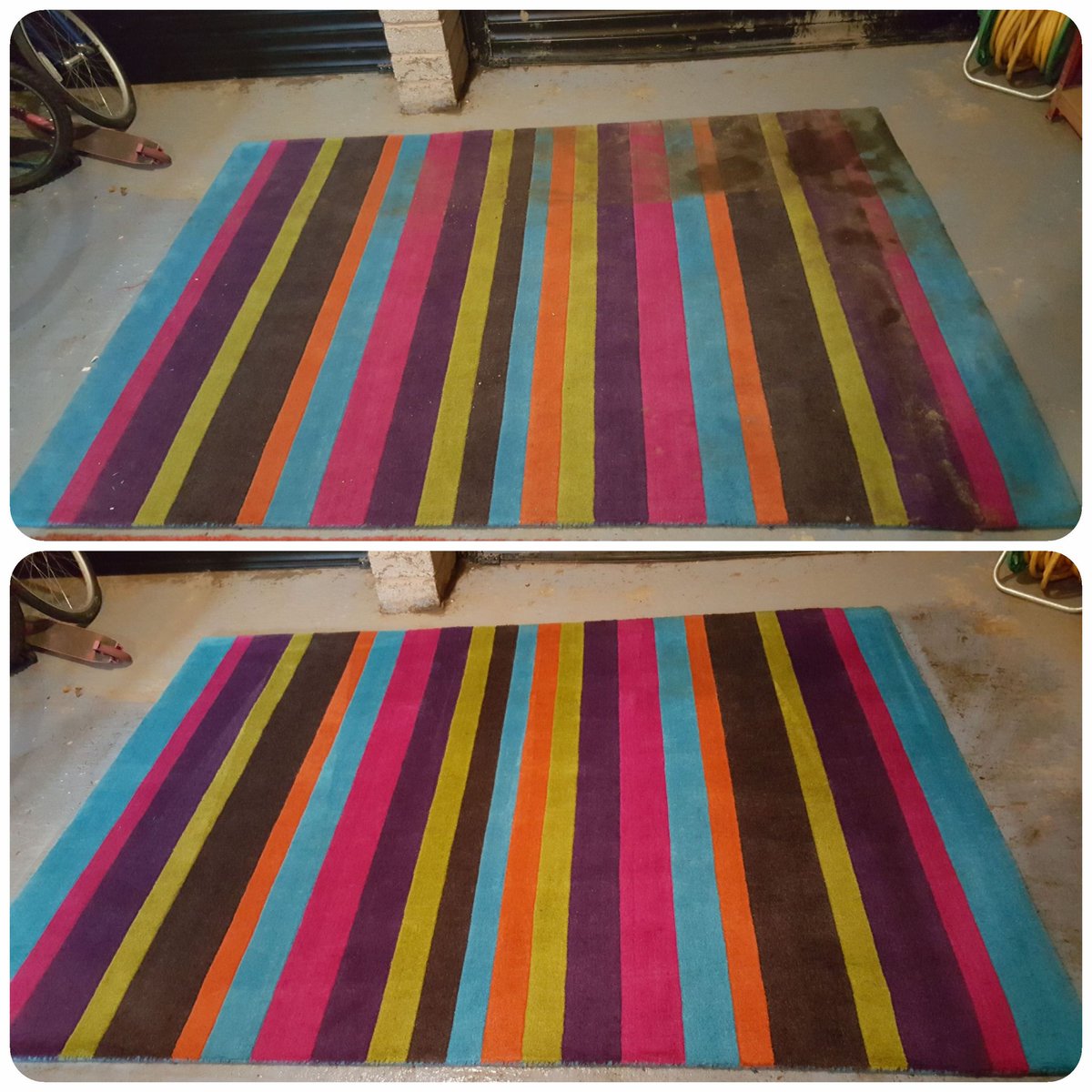 CleaningImpact's tweet photo. #rug #beforeandafter #carpetcleaner #carpetcleanerfife #carpetcleanerdunfermline #colours #brightmonday https://t.co/9tilz987rD