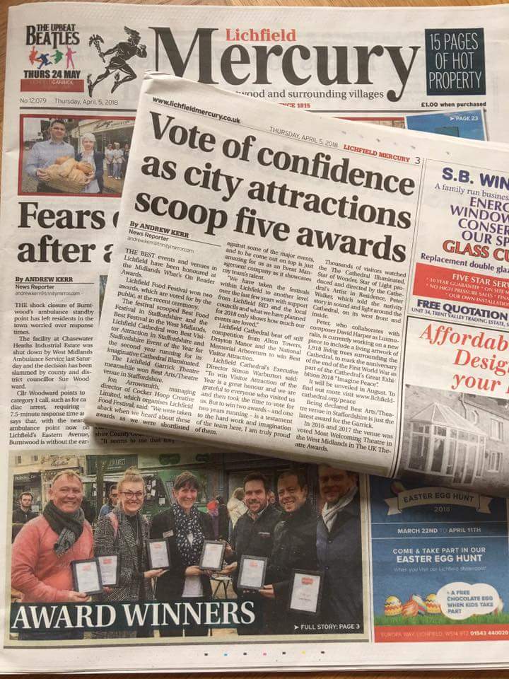 KitchenShopLich's tweet photo. Isn't Lichfield fantastic! Our beautiful city is AWARD WINNING!
#awardwinningcity #CathedralCity #Congratulations #multipleawards #publicvote #visitlichfield #lichfield #staffordshire #lichfieldfoodfestival #lichvegas https://t.co/VwWuZnQ54l