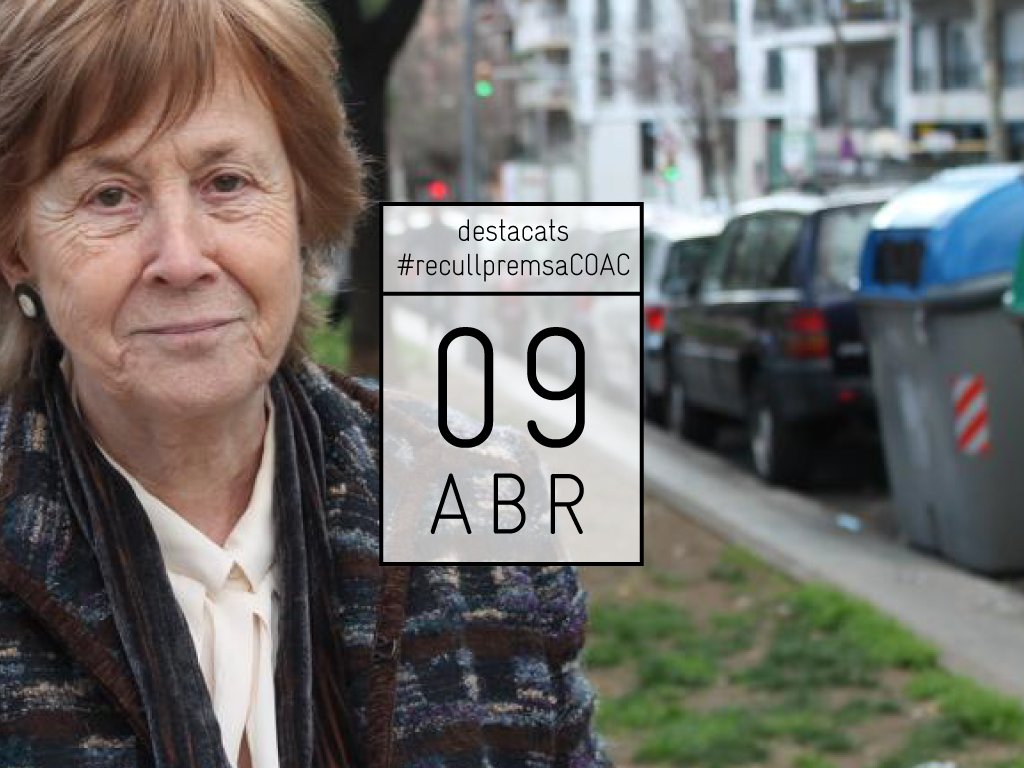 COACatalunya's tweet photo. #recullpremsaCOAC

1️⃣Carme Trilla: “La vivienda debería ser metropolitana, ¡pero los alcaldes no quieren!” 📰 @LaVanguardia 📝@la_txell

🔗 https://t.co/4xoZL5s0yc https://t.co/7rTdFskhQ5