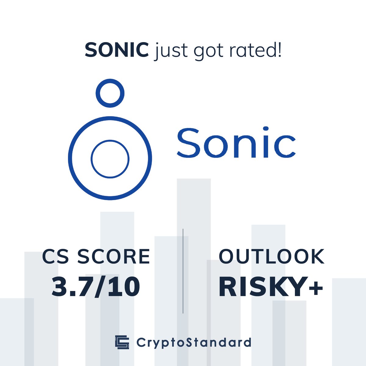 SONIC Ratings by CryptoStandard

A CryptoStandard Score of 3.7 and a Risky+ outlook are assigned to SONIC.

See our analysis on the ICO: cryptostandard.io/ico/sonic/

<a href="/SonicCoinICO/">Sonic</a> #cryptostandard #crypto #cryptocurrency #ico #cryptonews #InitialCoinOffering #newcoinsmarketing