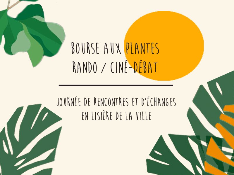 Le 29 Avril prochain --> Bourse aux plantes / Rando / Ciné-débat à la Tendresse ! Un événement co-organisé avec Les #Ziconofages, #Caravan'Olla et #collectifceintureverte

facebook.com/events/2065789…