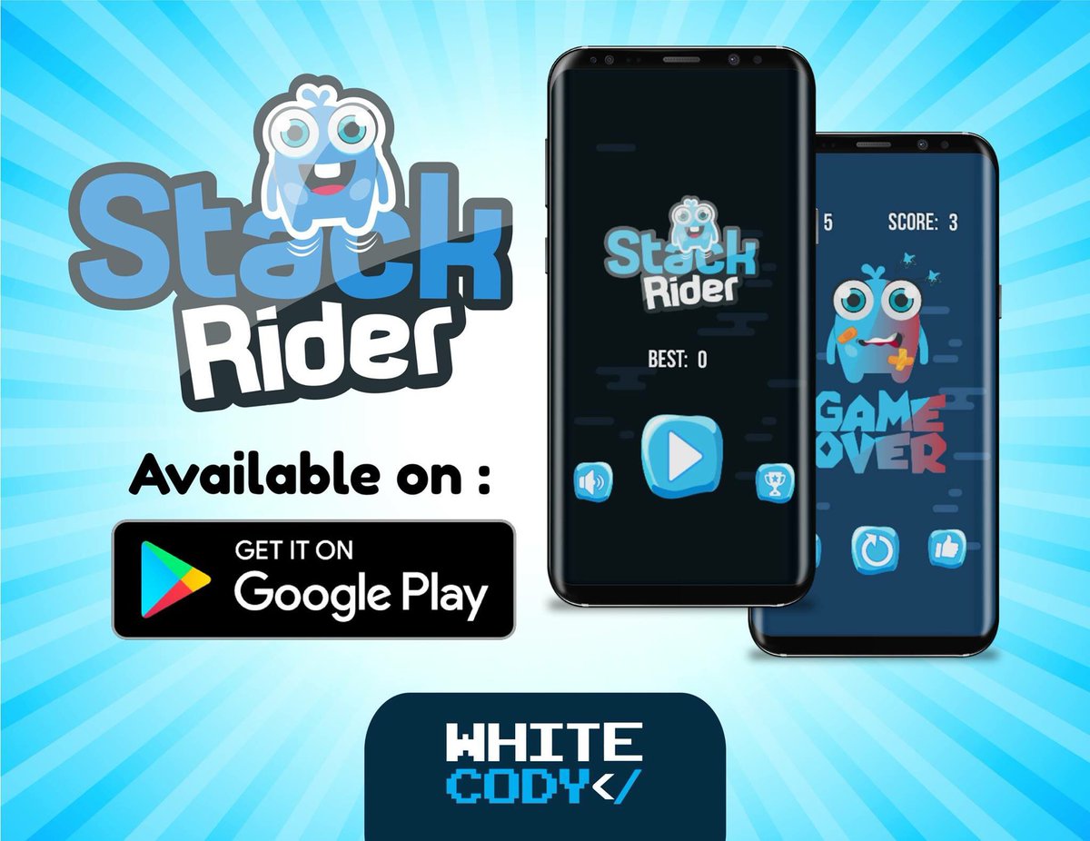 whitecodystudio's tweet photo. Download our first Game
Stack Rider
Available on Google Play Store
Download : https://t.co/SbB6JxoqNp
#stackrider #whitecody https://t.co/lUjc7QvKRf