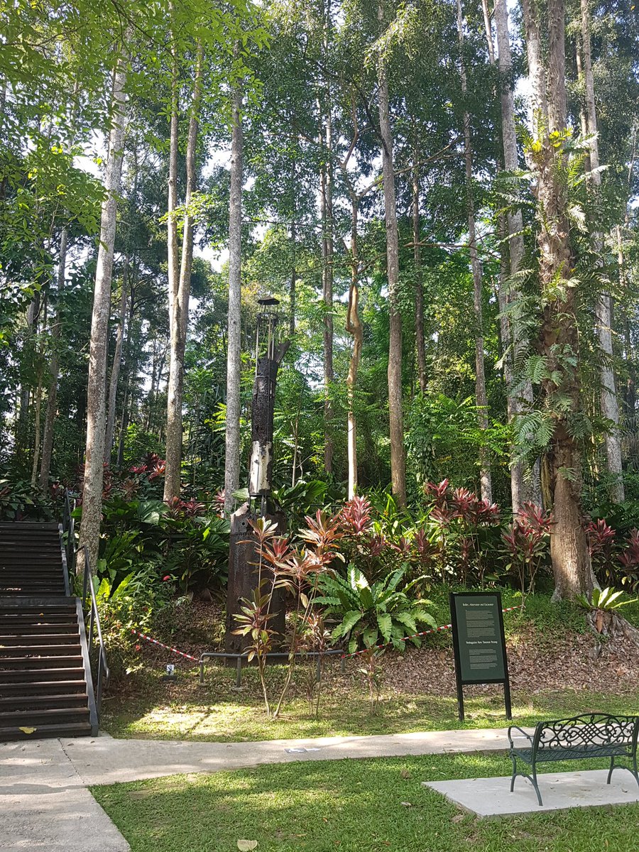 FalklandsJames's tweet photo. In 1943 2500 Aussie and Brit POWs were housed here in #Sandakan #POW Camp. A series of death marches, followed by the starvation and execution of remaining survivors followed. Only 6 of those 1943 2500 prisoners survived the war, all due to escaping. #Borneo 
#WWII #AnzacDay https://t.co/F6B4ONcYgV