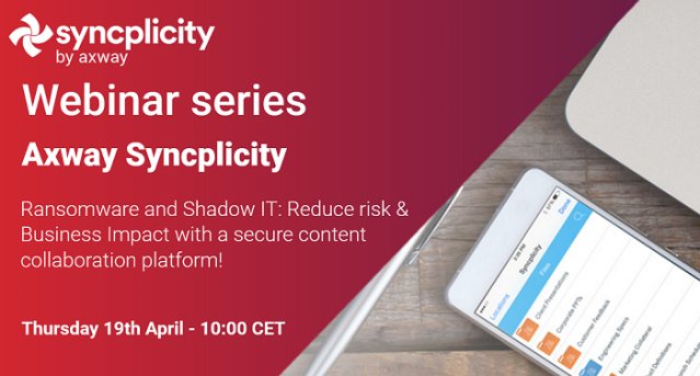 SibVince's tweet photo. #Ransomware &amp; Shadow IT: https://t.co/h2wplTf88g Reduce #risk &amp; Business Impact with a #secure content platform https://t.co/eVhsKIQDqb https://t.co/p5XuyCNPZh