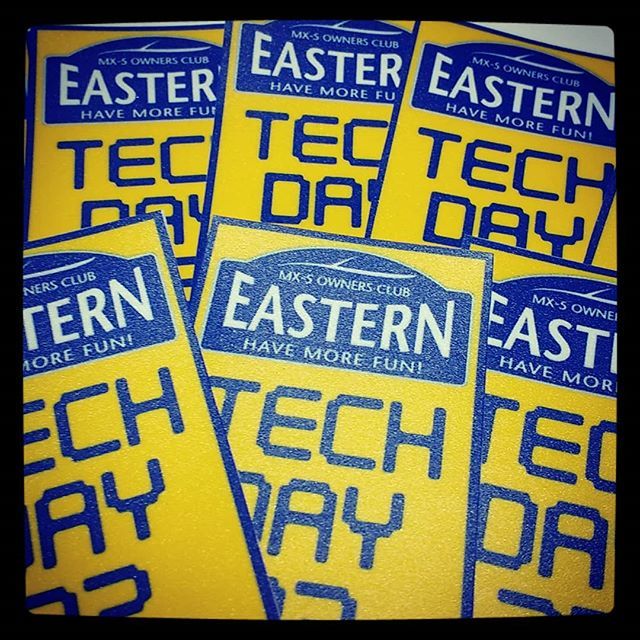 mx5ercouk's tweet image. Tech Day #32 stickers being posted out today. Sorry they weren't ready for yesterday!