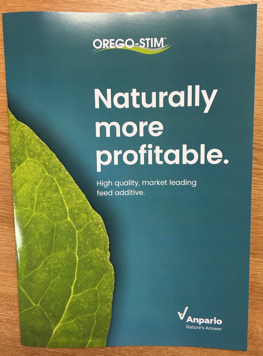 anparioplc's tweet photo. For anyone at the #IEC, keep an eye out for our new #OregoStim marketing materials in the delegate bags. Find out how we can help you to become #NaturallyMoreProfitable - https://t.co/7aFjjOys8t or call +44 (0) 1909 537380 https://t.co/p8nXqWzEKT