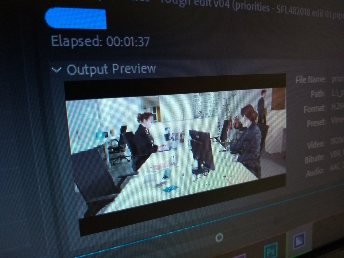 Hour 48 of #SFL48HR - This is it, the final edit is ready for export! Fingers crossed that the next tweet from us is the actual film.