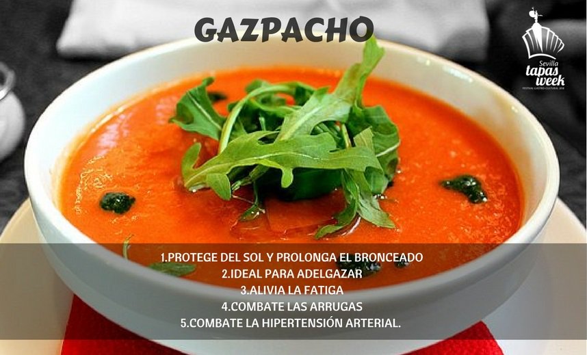 DIETA MEDITERRÁNEA ⭐ | Con la llegada de la primavera cada vez nos apetecen más las comidas frescas y nutritivas 👩‍🍳 El gazpacho es uno de los alimentos más completos, ¿conoces 5️ de sus beneficios? ¡Toma nota! 📝#STW18 #dietamediterranea #primavera #gazpacho #beneficios