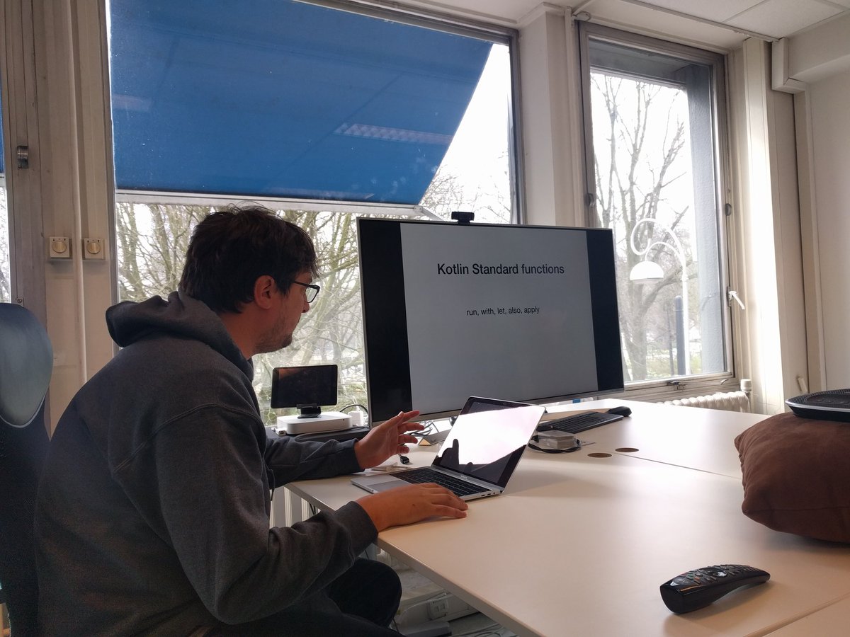 ImpraiseTech's tweet photo. Great internal presentation by @Gabriel_SPFC  on how to make the best use of Kotlin's Standard functions (let, with, run, apply &amp; also) https://t.co/RdE8IyrLqX