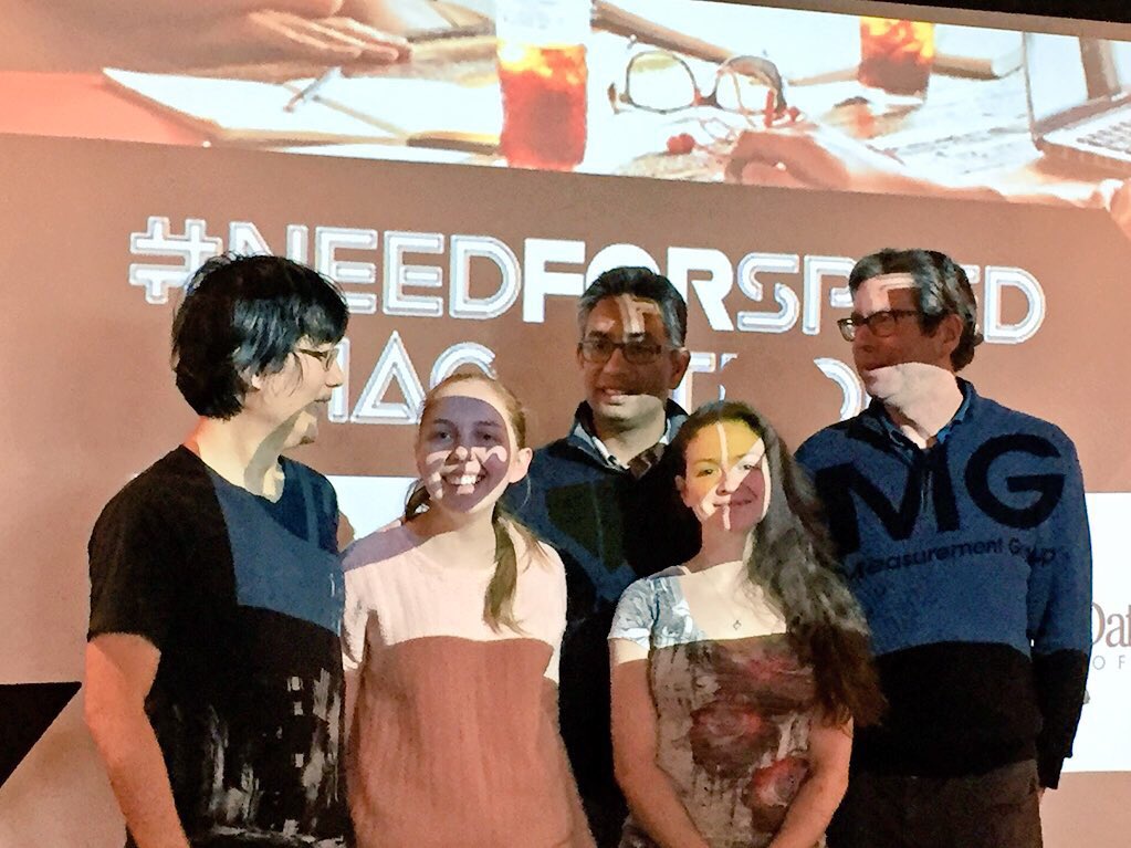 anoushnajarian's tweet photo. Congrats #needforspeedhackathon @pfizer Digital Medicine challenge winners team Healthy Sounds!🏆 - with mentors Shyamal and Paul https://t.co/Hxgcna2Q6K