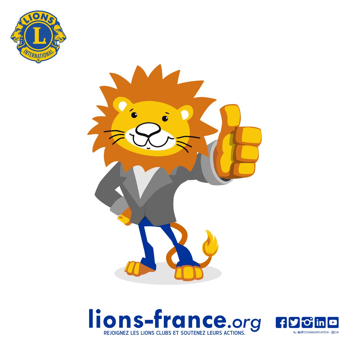 LionsFRANCE's tweet photo. Rejoignez la communauté #LionsClub et devenez un ambassadeur !
Suivez-nous sur les réseaux sociaux et partagez nos publications
#WeServe #PowerOfWe https://t.co/NTOh31yoeM