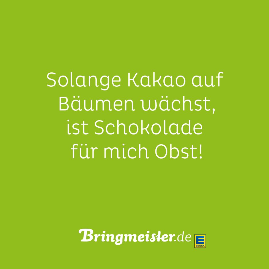 Wer kann auch nicht auf Schokolade verzichten? 🍫🍩🍪

Für Schokoholics >

Für Berlin: goo.gl/WcwWSM
Für München: goo.gl/F2GPUJ
