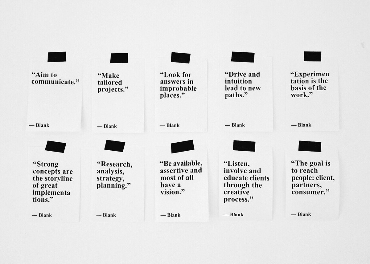 LeBlogBlank's tweet image. Blank wall to the creative process  #BlankManifesto #DesignManifesto #DesignThinking #GraphicMinds