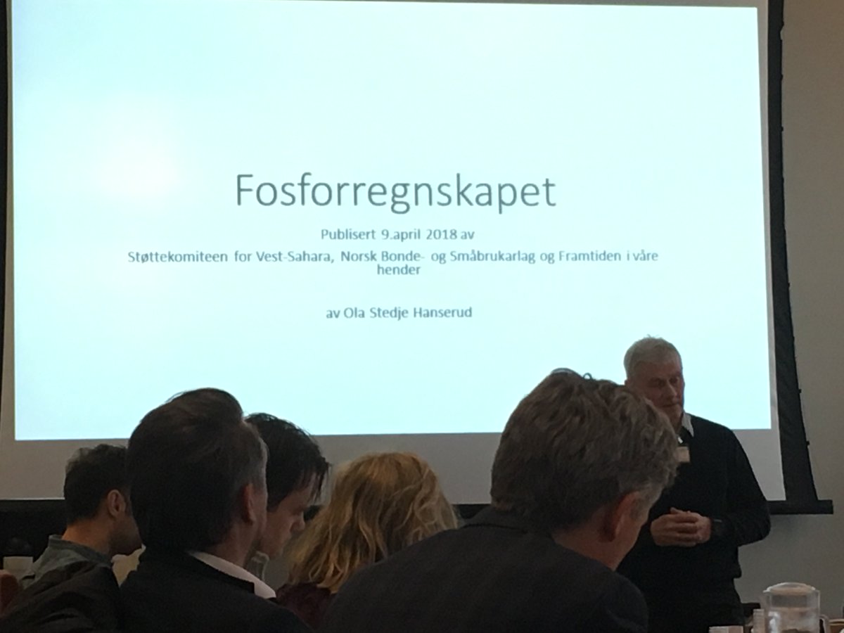 Når skal menneskeheten lære seg å forholde seg til at ressursene er begrenset? 

Viktig rapportlansering om fosfor og global matsikkerhet på Stortinget i dag. Takk til <a href="/FIVH/">Framtiden i våre hender</a> <a href="/Smabrukarlaget/">Småbrukarlaget</a> og <a href="/vestsahara/">@Vestsahara.bsky.social - Vest-Sahara</a> som står bak rapporten!