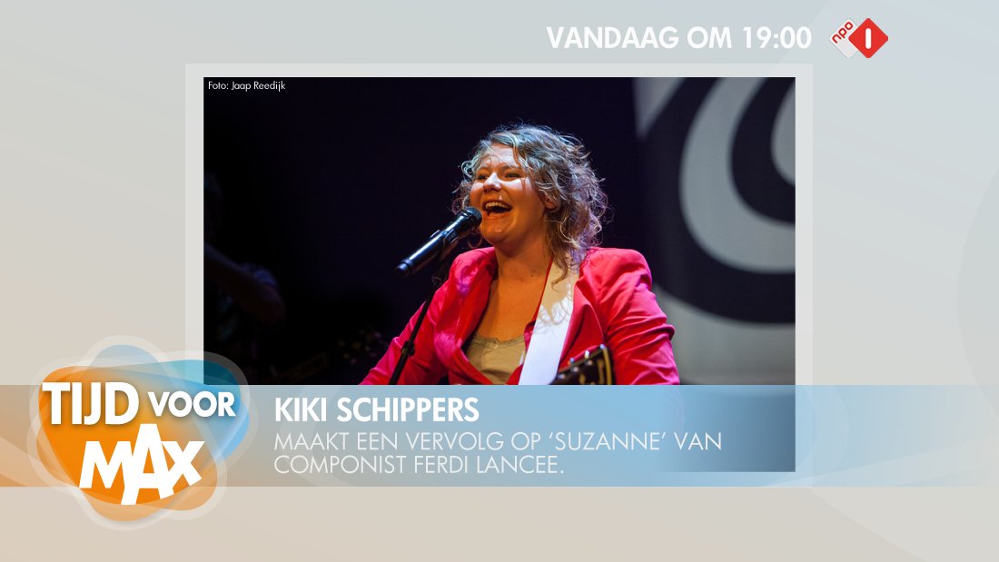 tijdvoormax's tweet image. Vanavond in #tijdvoorMAX: @KikiSchippers laat @LanceeFerdi haar vervolg op &apos;Suzanne&apos; horen.