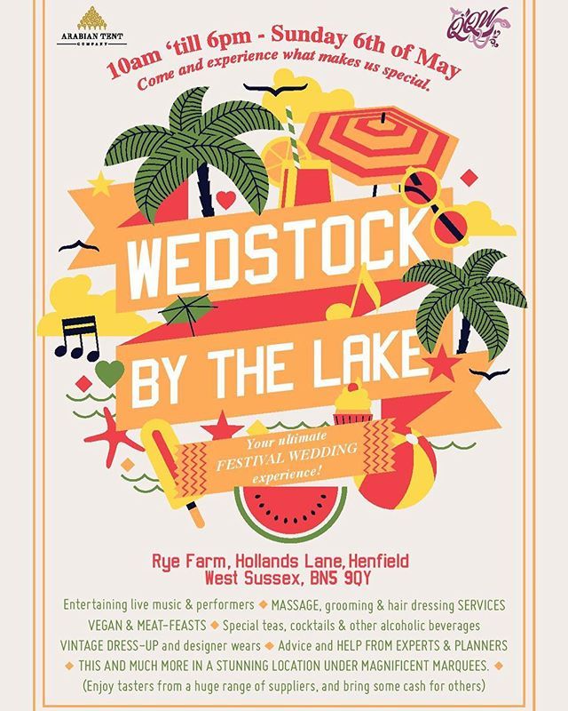 It’s happening ☀️ ATC are thrilled to announce our first annual Festival Wedding Open Day on May 6th 2018! In partnership with <a href="/qqwweddings/">QQW Weddings</a> this will be an unforgettable experience for all 💫

We look forward to seeing everyone 🥂💍🎉 #wedstock #wedstock18 ( #📷 <a href="/arabiantents/">Arabian Tent Company</a> )