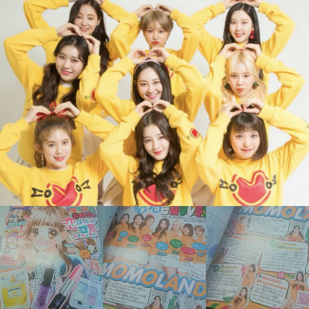 MOMOLAND_japan's tweet photo. りぼん5月号掲載情報⭐
#群青リフレクション の特別コーナー #ワタシの芸能リレキショ では人気急上昇中K-POPグループの #MOMOLAND @MOMOLAND_japan が登場💓
メンバー直筆入りチェキを抽選で4名様にプレゼント🎁
★ Twitterで、@ribon60th をフォロー
★ このツイートをRTで応募完了♪ 
4月23日まで。 https://t.co/hRDGkhHVJR