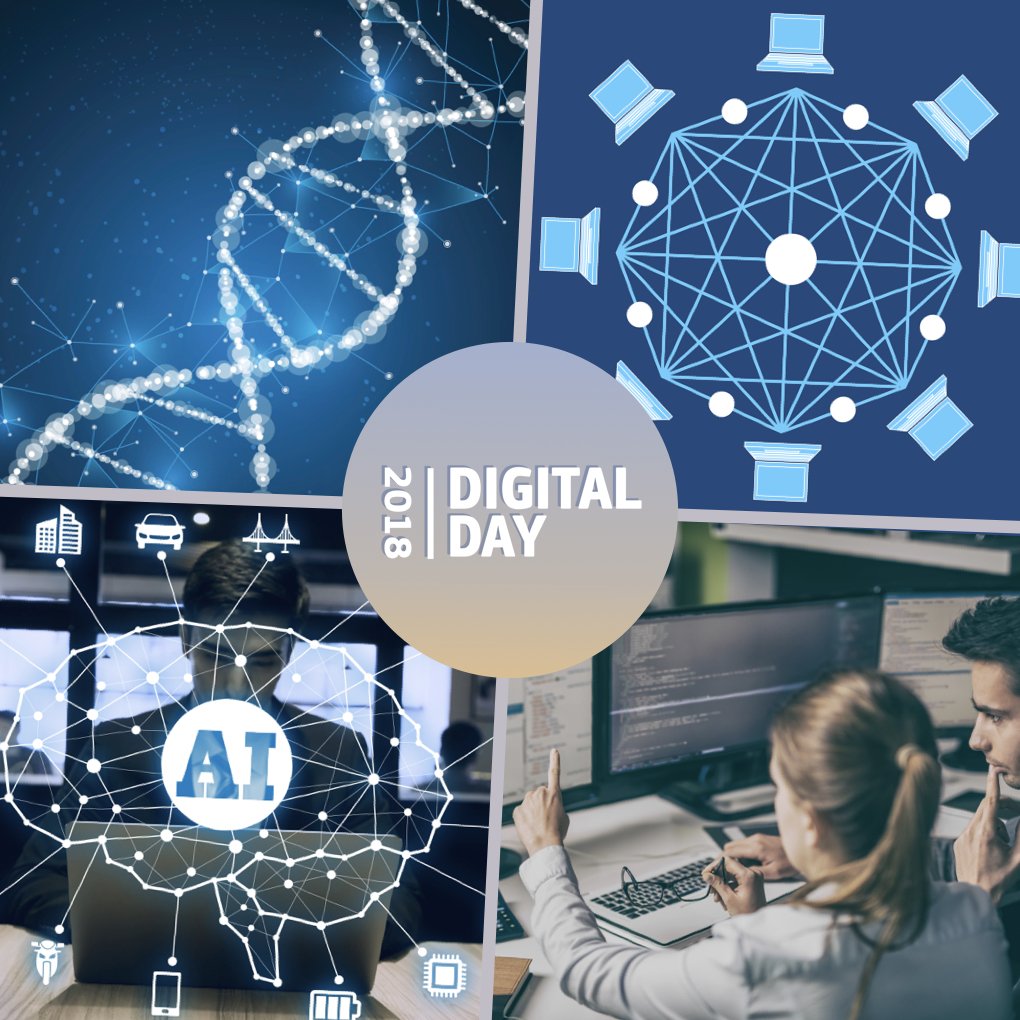 #DigitalDay18 is here: EU countries will sign declarations to bring Europe towards a more digital future. Are you interested in #blockchain, #AI, #5G or #digitalhealth? Don't miss today's debate.

→ Press release: europa.eu/!Fp76VK 
→ Webstream: bit.ly/2HnJxB1