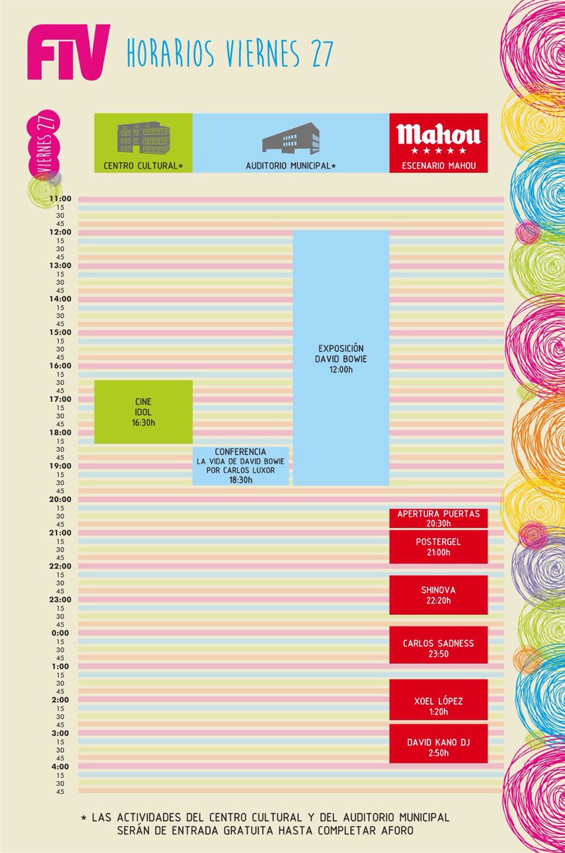 fivdevilalba's tweet photo. Ya podéis ir haciendo planes porque aquí están los horarios de #FIV2018! 
¡Últimas entradas de días a la venta! https://t.co/DxVqE9i0uh