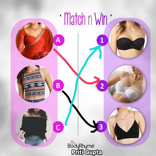 <a href="/BodyRhymeInner/">BODYRHYME</a> A -------- 2

B -------- 3

C ---------1
#bodyrhyme #Contest #match #winner #ContestAlert ❤💙💚💛💜
Join
<a href="/ShwetaG90118529/">Shweta Gupta</a> 
<a href="/AkshikaKhatri/">Akshika</a> 
<a href="/sd12dec/">Seetal</a> 
<a href="/oyebabby/">Urvi Bhatt</a> 
<a href="/girija_kriz/">Girija</a> 
<a href="/Bruntha_Ramani/">Bruntha Ramani</a> 
<a href="/pavnisharma17/">Pavni Sharma</a> 
<a href="/RainaGupta10/">Raina Gupta</a> 
<a href="/Deepaadhan/">Deepa</a> 
<a href="/misty_basu/">#FurrtasticBuddy</a> 
<a href="/sgupta1208/">Sudhanshu Gupta</a>
