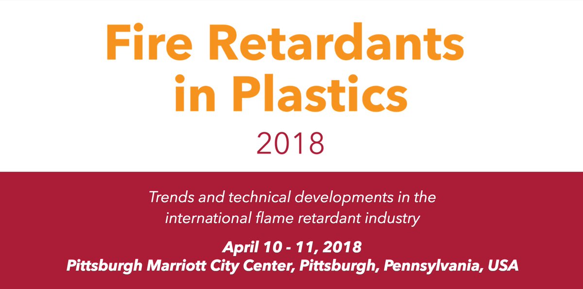 @_Greenchemicals will be at “AMI's Fire Retardants in #Plastics 2018” conference by @Contact_AMI  #extrusion #innovation #flameretardant