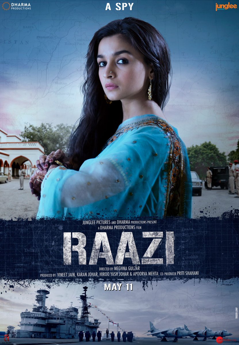 mirchiplus's tweet photo. We play different roles in a lifetime. And so did Sehmat. Explore her #ShadesofRaazi before the trailer launch tomorrow.
@aalia08 @meghnagulzar @vickykaushal09 @RaaziHoon @JungleePictures &amp; @DharmaMovies https://t.co/KibxqVPKcY