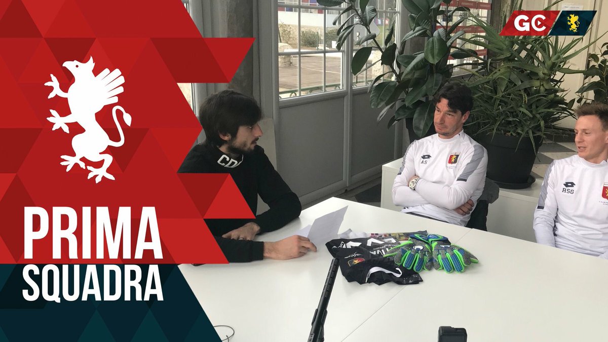 GenoaCFC's tweet photo. 🎥 Il capitano del Genoa @MattiaPerin intervista i preparatori dei portieri Alessio #Scarpi e Stefano #RaggioGaribaldi. ⚽️
🤔 Cosa è uscito da questo confronto?
🎙 Per scoprirlo clicca ➡️ https://t.co/Q19M1sOqcP #GenoaChannel https://t.co/bA7JiFHZdx