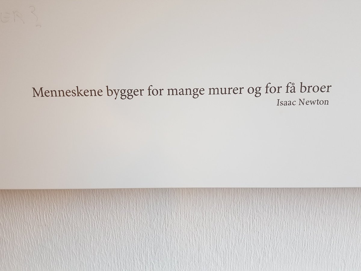 RaymondJohansen's tweet photo. Kom over dette i en bygning i hovedstaden. Kan være en grei påminnelse i disse isolasjonastiske tider, hvor det bygges stadig mer. https://t.co/A2TVL6O7ol