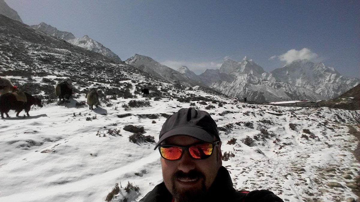 SherpaShezza's tweet photo. Everest Base Camp attempted 24/03-04/04/18. Unfortunately sleep deprevation, altitude and harsh conditions got the better of me! Turned back back after 8 days (with only 2 hiking days left!) - Disapointing.. Trekked as far as Pheriche (14,340 ft altitude) https://t.co/TB23w1CBmA https://t.co/LTy5YS4DLq