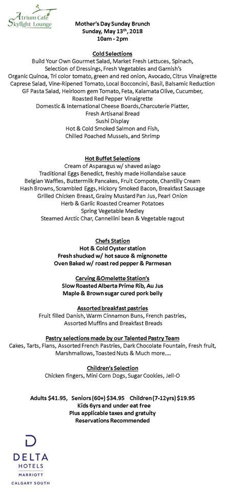 Join us for Mother’s Day brunch! #CalgaryBrunch