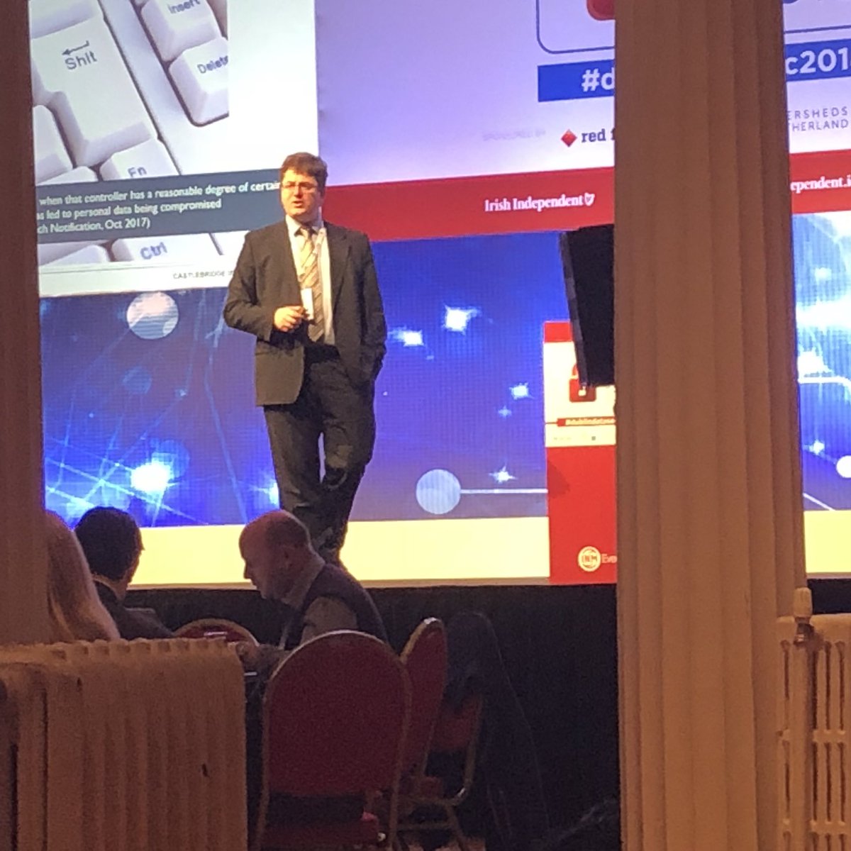 Great speakers today at #dublindatasec2018 in the RDS #GDPR #complaince #data #datascience #datamanagement