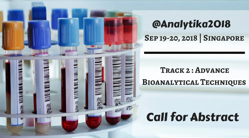analytika2018's tweet image. @analytika2018 #BioanalyticalTechniques #Analyticalconferences  #Callforabstract  #Explore  #knowledge in every sessions.
Submit Your abstract: goo.gl/CR334P