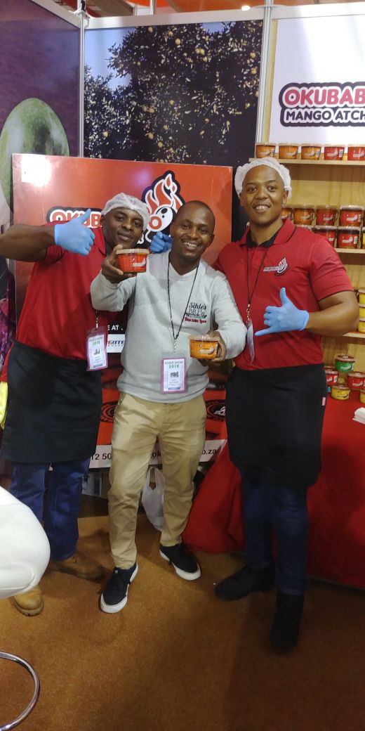 okubabayo's tweet photo. The #Atcharguys putting in a killer shift at #Randshow2018! Shout out to everyone who came to support. #Okubabayo #AtcharisMzansi https://t.co/SJRhW3CBnY