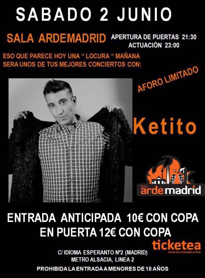 ketitooficial's tweet photo. Buenas familia deciros que estoy muy contento de volver alos escenarios ya os contaré y confirmaré una sorpresa que no me esperaba pero esta por confirmar. Un bsz mis ketirer@s https://t.co/htqDKba7eG