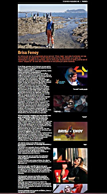 Jimidonas's tweet photo. @BrisaFenoy  No os perdáis la entrevista a esta maginifica cantante y compositora. Entrevista en: https://t.co/S2fpVmRGAB en la 8 edición. https://t.co/9zPzHPYIWg