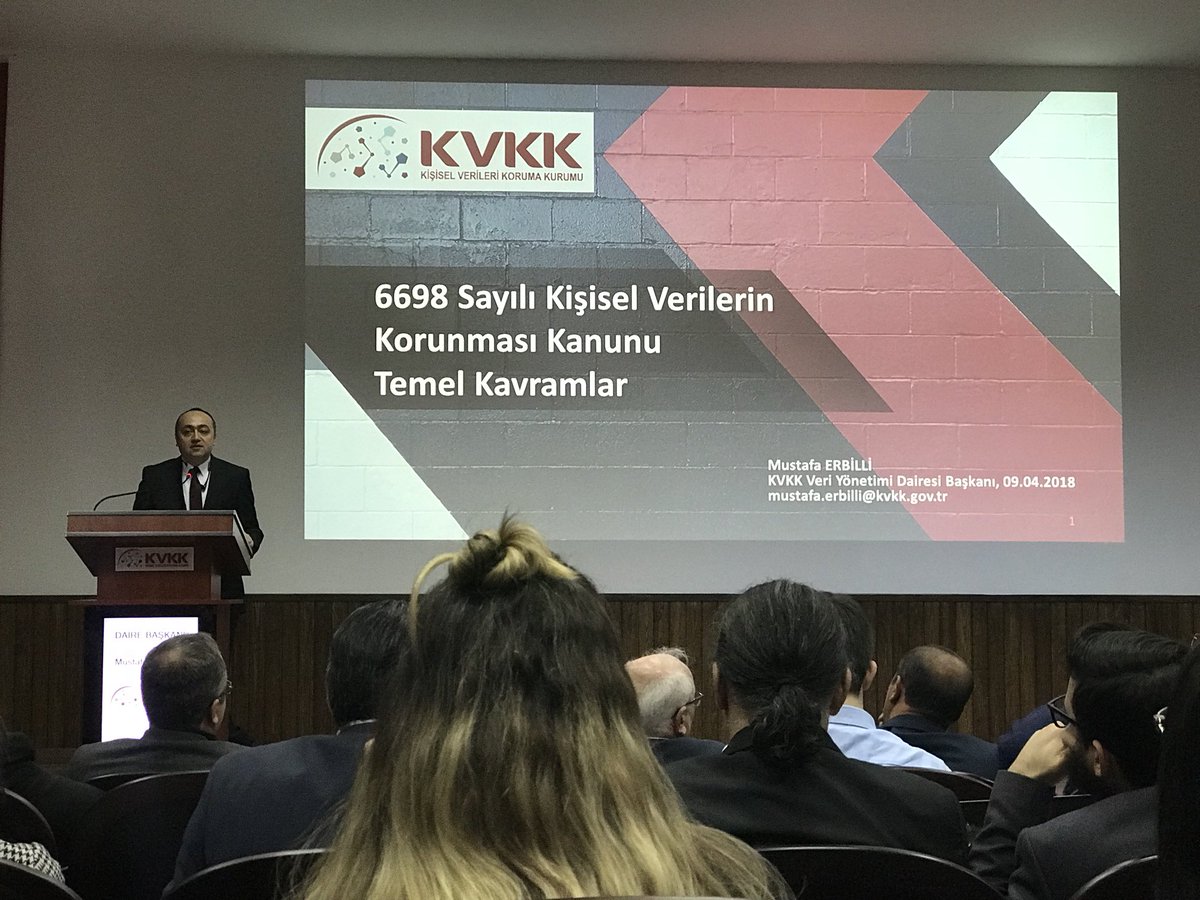 KVKK Daire Başkanı Mustafa Erbilli KVKK kanunu hakkında bilgilendirme yapıyor. #kvkk #verbis