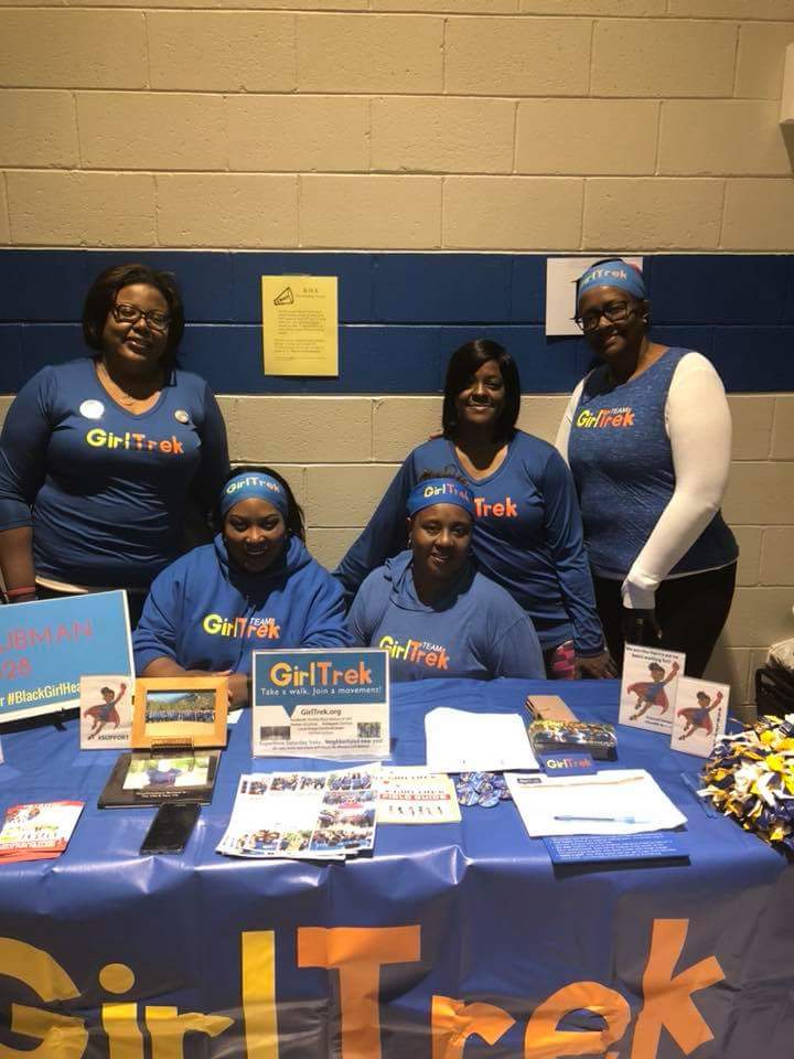 Olliegall's tweet photo. @GirlTrek #SuperHeroSaturday #4Dark30 Cool2Care Health Fair. #GirlTrek promotes healthy living and encourages women to include at least 30 minutes of exercise in their daily routine. #WeAreHarriet #JoinTheMOVEment #DaughtersofHarriet #HarrietsGreatEscape https://t.co/VD59iLJss6