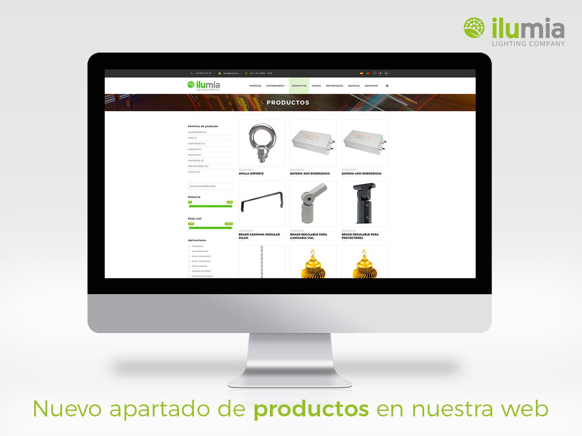 ILUMIA_LIGHTING's tweet photo. ¡Novedad! Ya está disponible el apartado completo de Productos, en el que podréis encontrar información detallada sobre todos los productos de nuestro catálogo➡ https://t.co/USfj9Oj8c8
#Ilumia #Led #Iluminación #Novedad #Productos #NovedadWeb #ProductosIlumia #ProductosLed https://t.co/Ax2Locw0l0